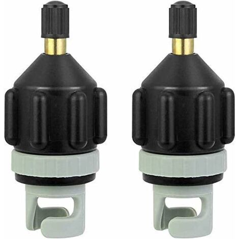 2Pcs Sup Pump Kompressor Ventil Pump Adapter Schlauchboot Stand Up Paddle, für Schlauchboote Kajakpumpe Fuß Elektropumpe SOEKAVIA