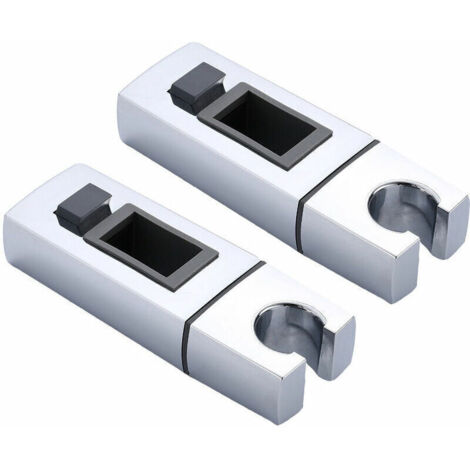 2pcs Support coulissant de pommeau de douche pour rail mural rectangulaire，Diamètre du tuyau: 3015mm