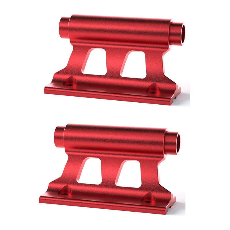 Sjqka - 2pcs Support de Fixation de Fourche de Vélo, Support Velo Voiture, Axe Traversant à Dégagement Rapide de Bloc de Vélo Polyvalent(rouge)