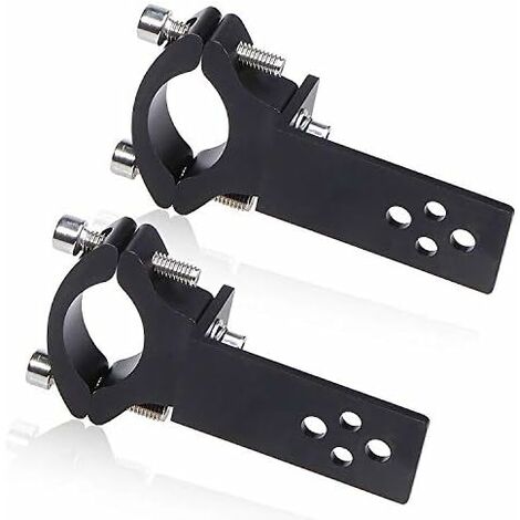 2PCS Support de Montage de Lumière,Biqing Universel Moto Support de Phare de Fixation Ampoule de Brouillard de Montage Bull Bar Bumper Support de Lampe D'aluminium Diamètre 22mm-36mm