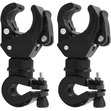 2Pcs Support Lampe de Poche pour Vélo, Support de Montage pour éclairage de vélo Support de Montage de Lampe de Poche de vé