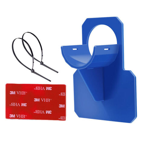 2Pcs Supports de Tuyau de Piscine en Plastique Support pour Tuyau d'eau de Piscine pour Piscine Hors Sol,avec 4 Colle et 4 Serre-Câbles,Empêche Le Tuyau de Tomber Résistant aux Ruptures(38mm) bleue，Oi