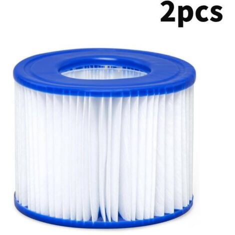 2pcs Swimming Pool Filter, Spa Filter, Pool Cleaner for Bestway (VI), White & Blue,10.68cm