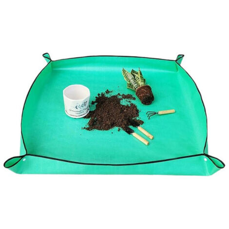 2pcs Tapis de rempotage de Plante, Tapis de rempotage de Plante, Jardinage Plant Rescotting Tapis étanche de Plantation.50cm50cm