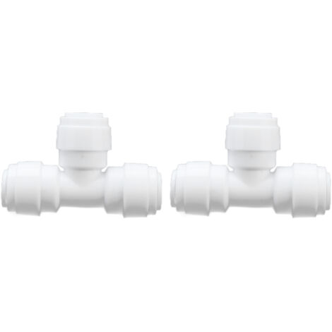 2PCS Tee Quick Connecter Water Tube Fitting 100PSI Push in Fitting Push in Joint for Garden