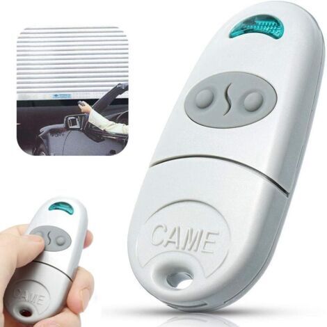 2PCS Télécommande Portail Garage 2 Canaux Compatible avec TOP-432NA Fonctionne pour Porte de Garage et Portail - Installation Rapide et Sécurisée