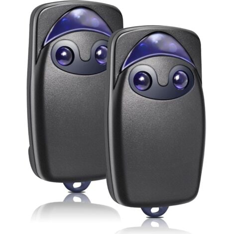 SJQKA 2PCS Telecommande Portail pour Flo2r-s, 433,92 MHz Telecommande Porte de Garage Compatible avec Flo2R-S, 2 Canaux
