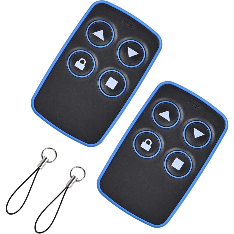 Aiperq - 2PCS Telecommande Universelle Portail Télécommande Copieuse Porte Garage Bip Universel Rolling Code Badge Duplicateur Télécommandes Copieur