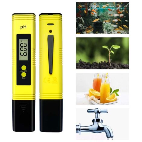 2pcs Testeur pH Digital 0.1 Précision Écran LCD Clair, Calibration Automatique, Plage 0-14, Mesure Fiable pour Eau Potable, Piscine, Aquarium, Hydroponie et SPA