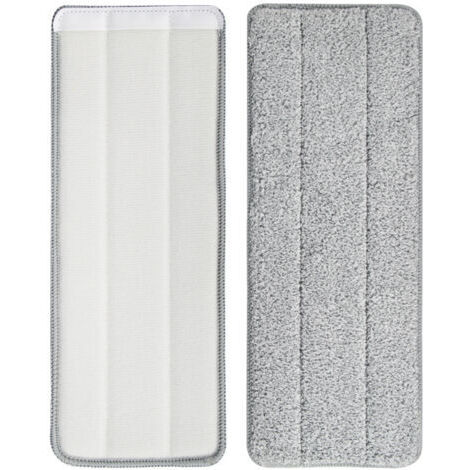 2pcs Tête  de serpillière tissu de remplacement tissu de serpillière adhésif plancher en bois domestique carrelage de céramique plancher de serpillière paresseux