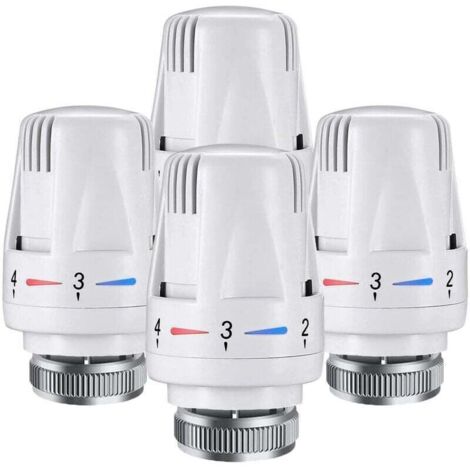 2PCS Tete Radiateur Thermostatique M30 x 1,5 Valves Thermostatiques pour Radiateur, Tête de Remplacement de Vanne de Thermostat de Radiateur pour Maison Bureau