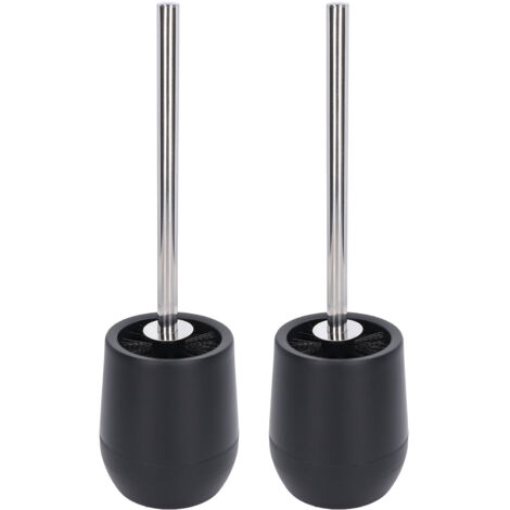 2Pcs Toilet Brush Robust Lockable Threads Efficient Safe Durable Material Home Accessory
