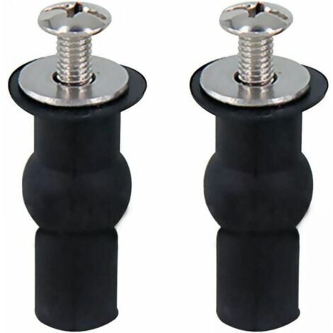 2PCS Toilettensitzbefestigungsteile, Toilettensitzbefestigungsteile mit Scharnier, passend für alle Toiletten (18 mm)