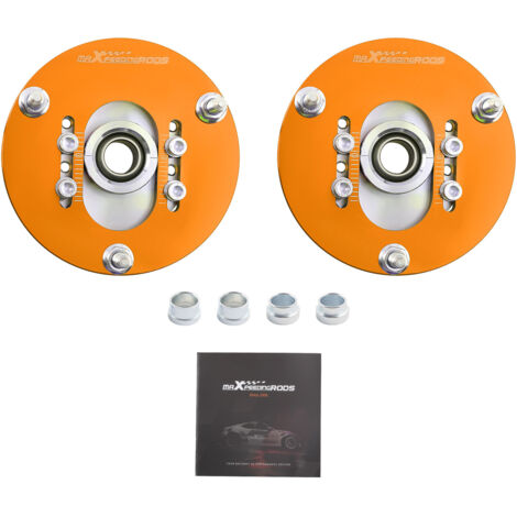 2pcs Top mount adjustable camber plates Front For BMW E46 98-05 318 320 323 325