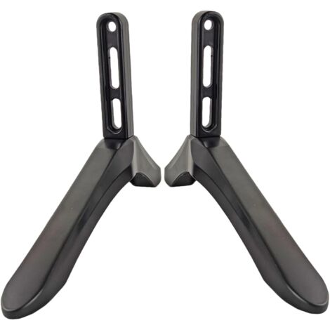 2PCS TV Stand en Aluminium Alliage Universel TV pour 14-100 TV Télévision de télévision Stable Stable Remplacement Noir