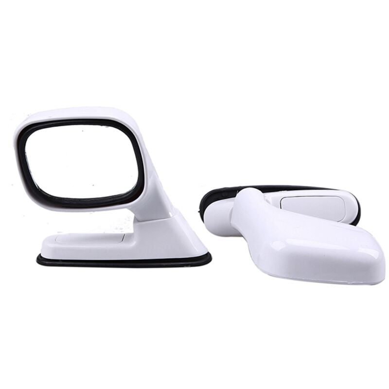 Image of Tlily - 2Pcs Universal Haube Seite Rückspiegel Auto Außen Einstellbare Reflektor suv Lkw Weiß