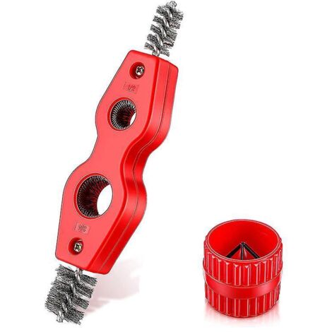 2pcs Universel Bavureur Pour Tuyaux Bavurage Brosse De Rouille Bavurage Outil Intrieur Et Extrieur Bavureur Multicouche Pour L'installation De La