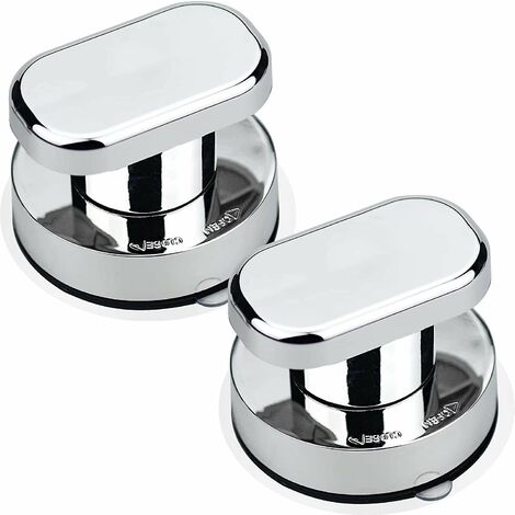 2pcs ventouse poignée de porte baie vitrée ventouse forte ventouse tirer poignées pour salle de bain verre placard tiroir porte poignée argent Better