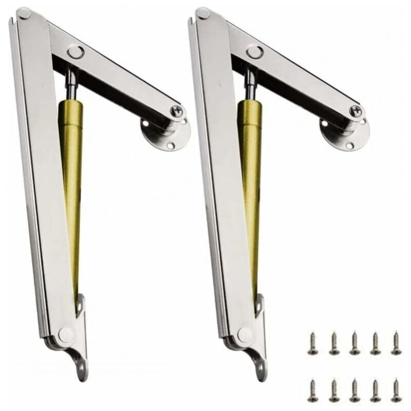 2pcs Vérins à Gaz 200N Verin Hydraulique Verin Meuble Amortisseur Porte Placard Pour Armoires Bibliothèques Meuble