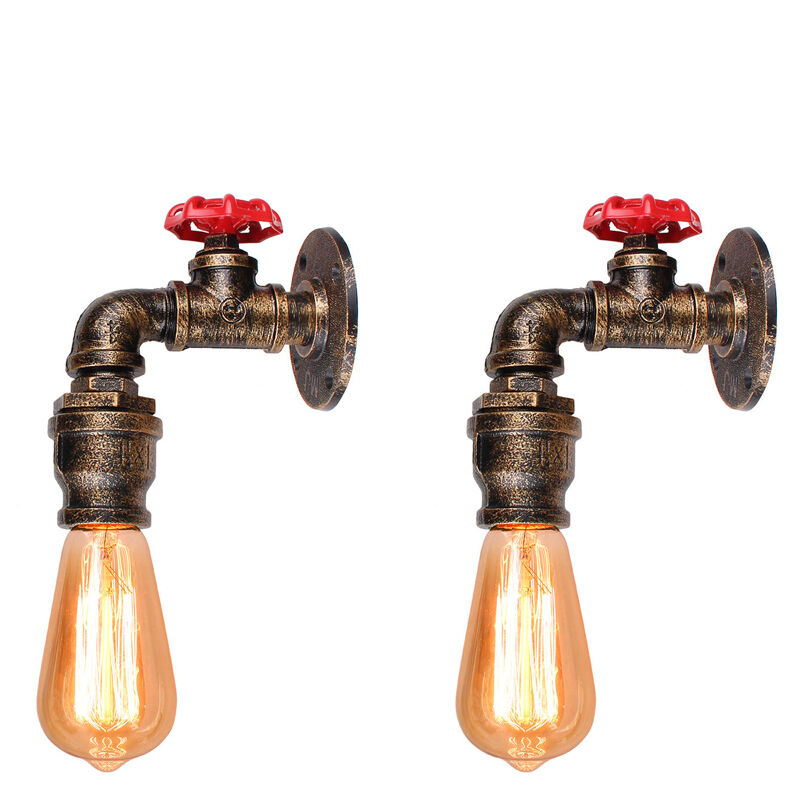 Image of Axhup - 2pcs Vintage Industrial Wall&hellip;