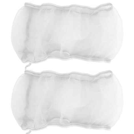 2PCS Vogelkfig Abdeckung Vogelkfig Polyester Mesh Abdeckung Samen Catcher Universal Papageien Kfig ZubehrWei S