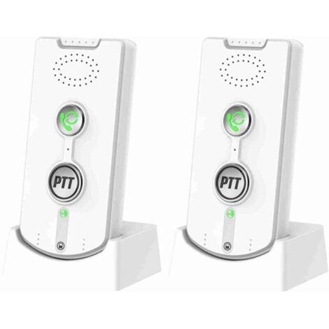 2PCS VOIX WIRESS INTERNOM 1000 mètres de longue portée portables à deux voies à deux voies pour l'hpital de la villa à domicile