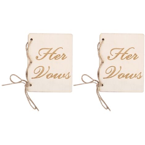 2pcs Wedding Ceremony Party Vow Booklets Oath Book Props Decoration AccessoryType 4