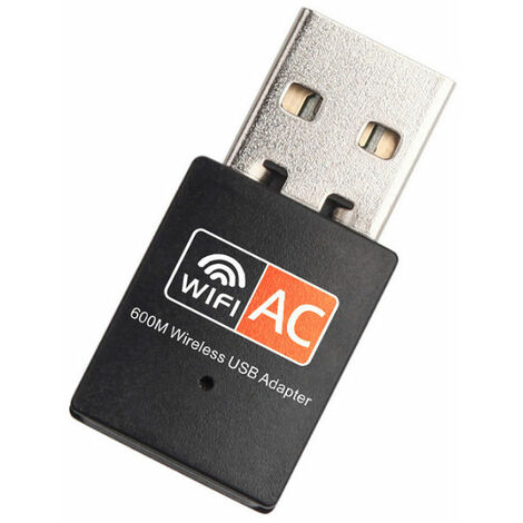 2PCS Wifi Converter, Wireless USB Wifi Adapter 600Mbps Dual Band 2.4G/5G USB 2.0 Mini Wireless Card