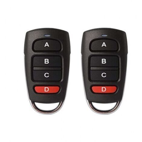 2PCS（68.3x35.7mm）telecommande 433mhz Universelle Portail, telecommande portail universelle, Duplicateur sans Fil clonage