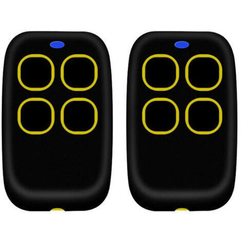 2PCSTélécommande portail universelle 4 en 1, télécommande rolling code universel multifréquence de 250 à 913 mhz. Radiocommande portail programmable version mise à jour avec liste de compatibil