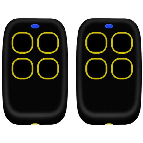 2PCSTélécommande portail universelle 4 en 1, télécommande rolling code universel multifréquence de 250 à 913 mhz. Radiocommande portail programmable version mise à jour avec liste de compatibilité (ja