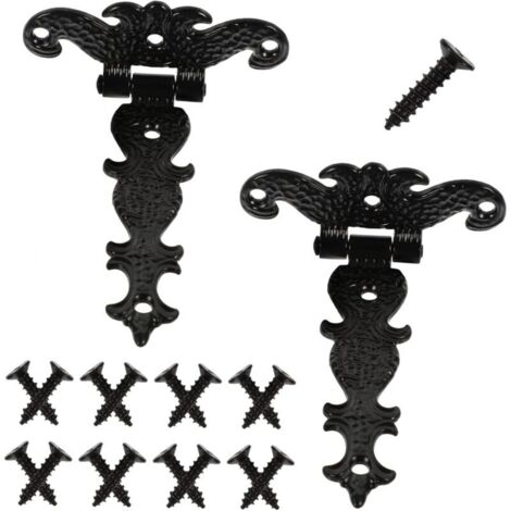 2pièces Charnières Rétro Pour Portes Bois Lot De Idéales Pour Portails Granges Et Projets