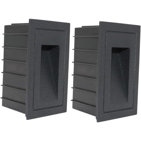 2pièces Éclairage Escalier Encastré Led Étanche Pour Extérieur Et Intérieur