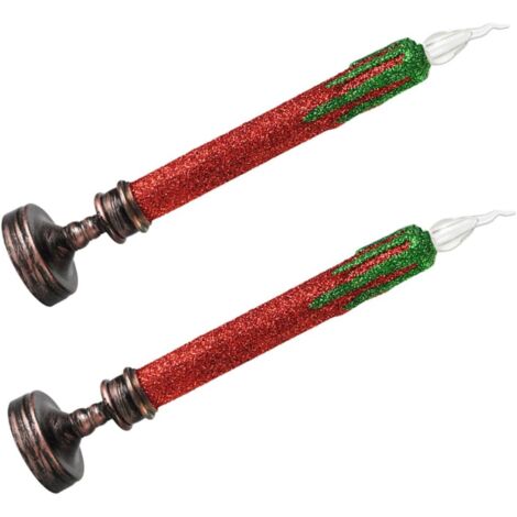 2pièces Lampe Bougie LED De Noël Créative Lampe Décorative