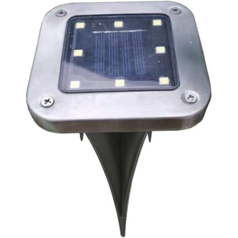 2pièces Lampe Solaire Led Étanche à Enfouir Pour Éclairage Exterieur Jardin