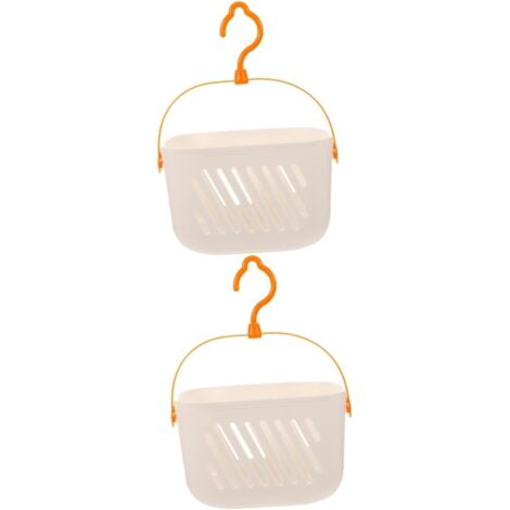 2pièces Panier De Rangement Suspendu Plastique Organisateur Étanche Pour Cuisine Et Salle De Bain Panier De Stockage Avec Pratique Accessoire Polyvalent Pour Créer Un Espace