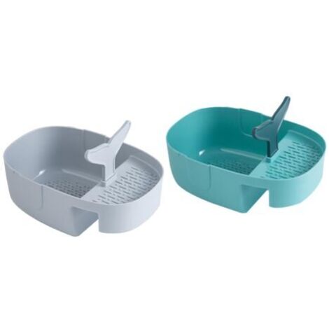 2pièces Panier Égouttoir Évier Plastique Support Filtre Évier Panier Égouttage Pratique pour Cuisine