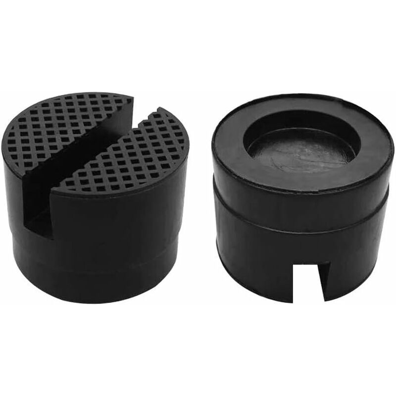 Hyy Ar - 2 Pièces Bloc Tampon en Caoutchouc pour Cric Voiture de Levage - Taille Moyenne - Protection pour Rail Cadre