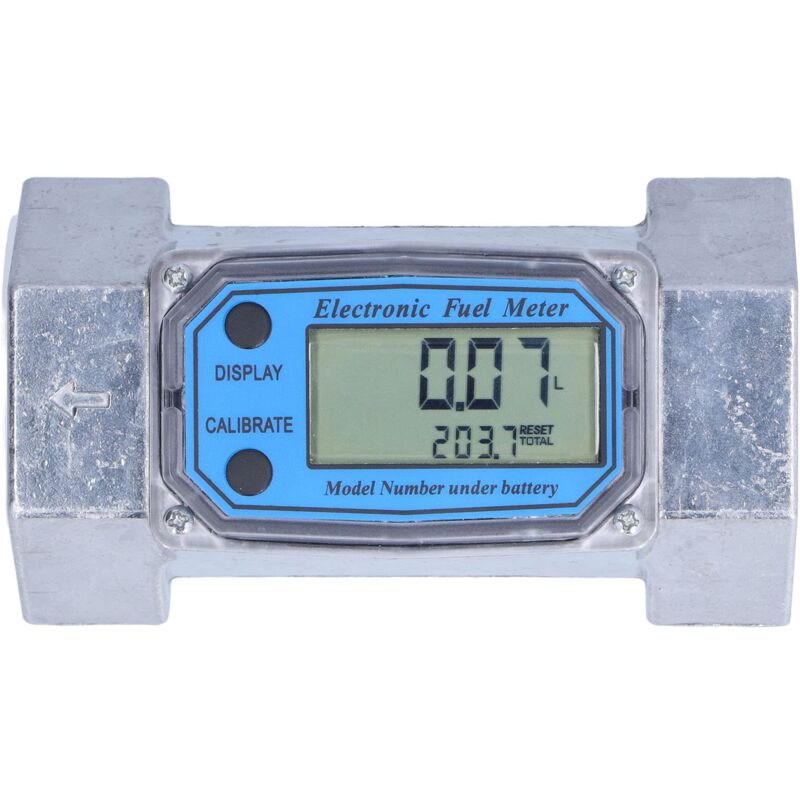 Ej.life - 2po 2.3V‑3.3V LLW‑50 Débitmètre à Turbine Électronique Numérique Carburant Eau Liquide Gaz Pétrole Débitmètre