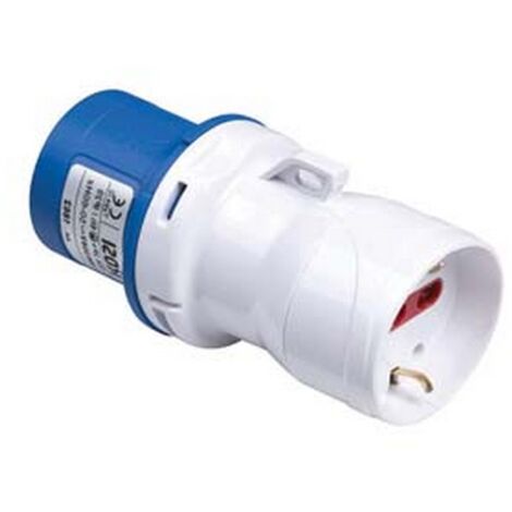 2PZ ADATTATORE INDUSTRIALE SPINA CEE PRESA SCHUKO 10/16A BIPASSO IP44 16A