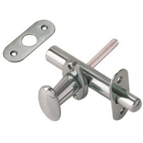 2PZ CATENACCIO A CREMAGLIERA CON POMOLO B.T.MM.60 Cromo satinato