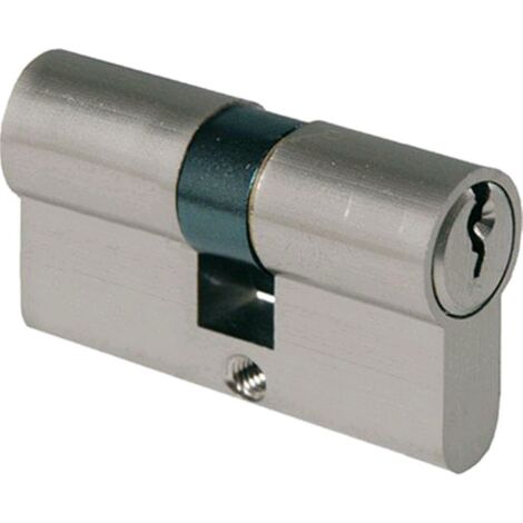 2PZ CILINDRO INFILARE SAGOMATO OTTONE CROMO SATINATO 2300 mm90 decentrato 40+50