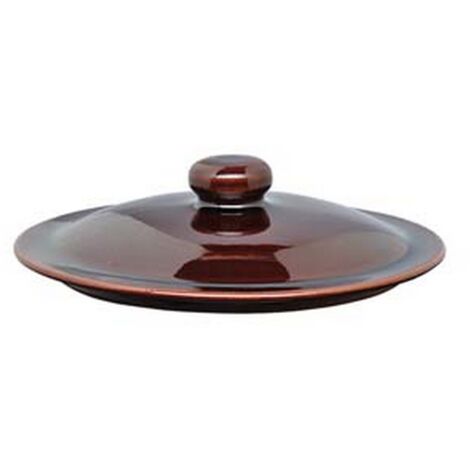 2PZ coperchio in terracotta brunella - cm.32