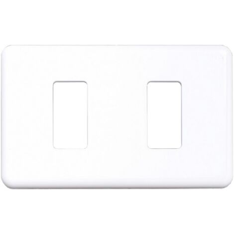 2PZ COPRINTERRUTTORE PLASTICA MINUMET MIS.B BIANCO
