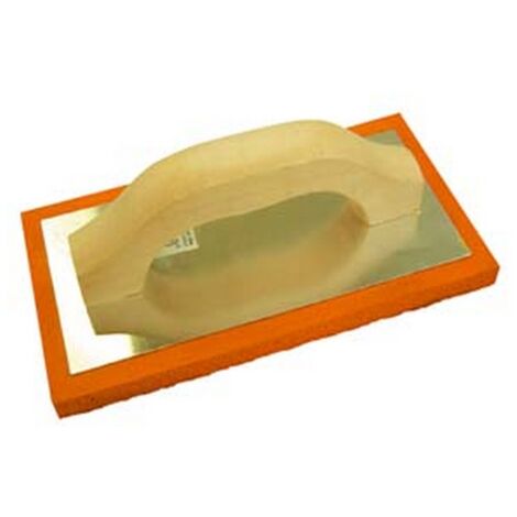 2PZ FRATTONE IN SPUGNA ARANCIO MANICO LEGNO - cm.23,5x10,5