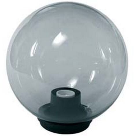 2PZ GLOBO FUME' CON BASE E PORTALAMPADE - ø mm.300 max 75w