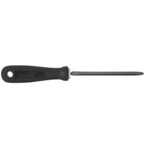 2PZ LIME A TRIANGOLO BORDI VIVI SOTTILI CON MANICO IN PLASTICA - 6" mm.150