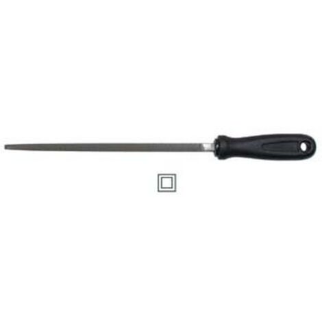 2PZ LIME QUADRE CON MANICO PLASTICA  - 8" mm.200 taglio bastardo