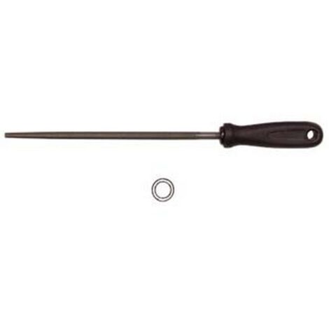 2PZ LIME TONDE CON MANICO PLASTICA - 8" mm.200 taglio bastardo