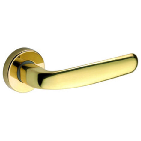 2PZ MANIGLIA "EASY" CON ROSETTA INNOX BRASS